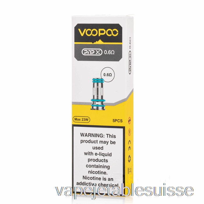 Vape Suisse Voopoo Pnp-x Bobines De Remplacement Bobines 0.6ohm Pnp-x